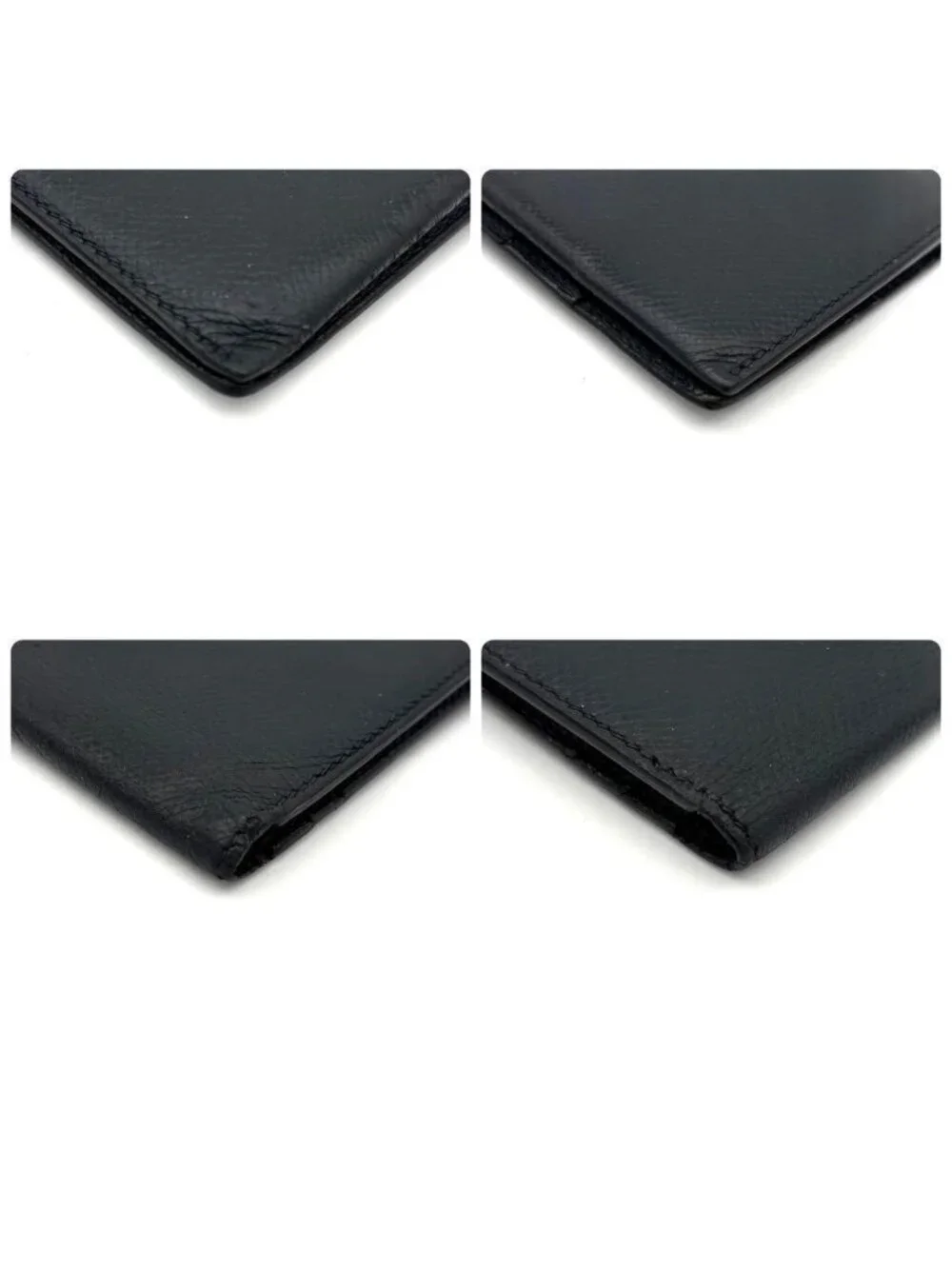 Hermes Bearn Classic Bifold Wallet Epsom Navy